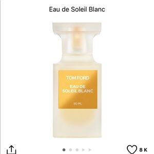 Tom Ford Eau de Soleil Blanc EDT spray 50ml BNIB